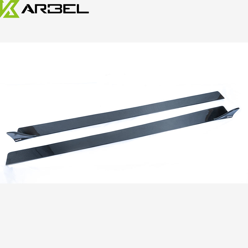 KARBEL CARBON DRY CARBON FIBER SIDE SKIRTS FOR AUDI S7 & A7 S LINE & A7 2016-2018 C7.5
