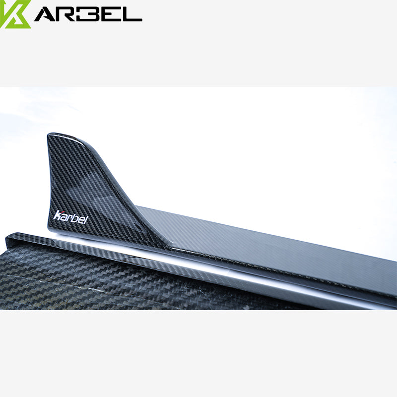 KARBEL CARBON DRY CARBON FIBER SIDE SKIRTS FOR AUDI S7 & A7 S LINE & A7 2016-2018 C7.5