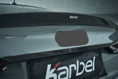 KARBEL CARBON DRY CARBON FIBER TRUNK LID REAR TRIM FOR AUDI S5 & A5 S LINE & A5 2020-ON B9.5