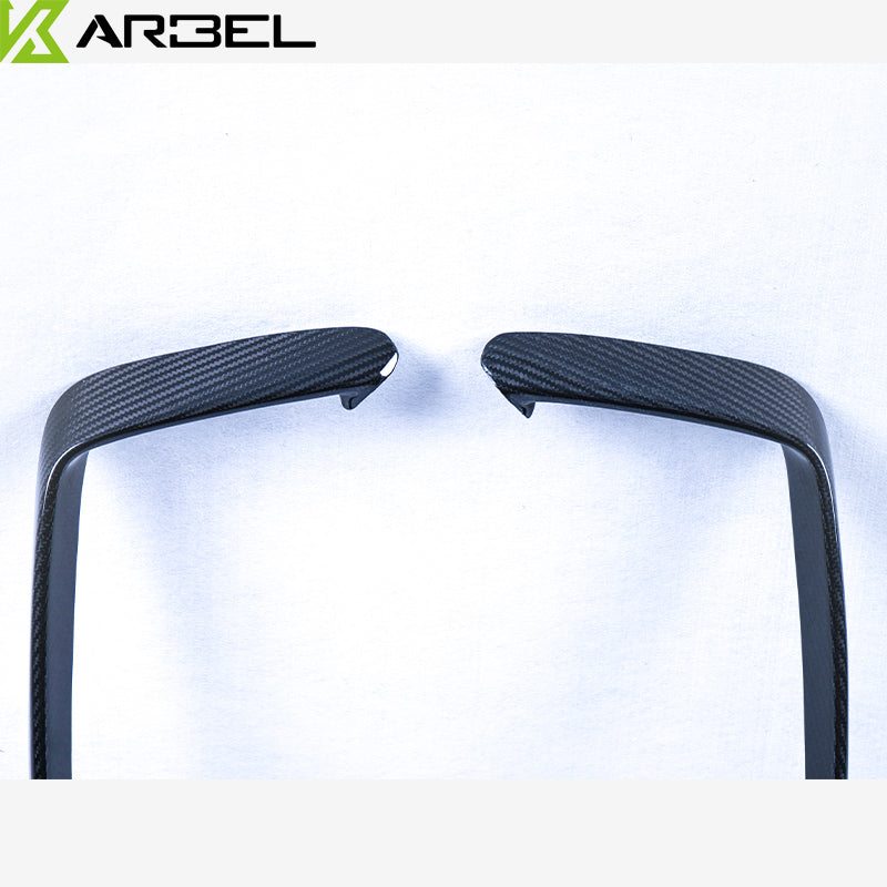KARBEL CARBON DRY CARBON FIBER UPPER VALENCES FOR AUDI S4 & A4 S LINE 2013-2016 B8.5