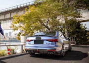 KARBEL CARBON DRY CARBON FIBER REAR DIFFUSER VER.1 WITH BRAKE LIGHT FOR AUDI S4 2020-ON B9.5