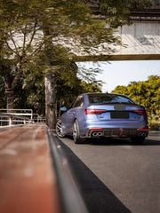 KARBEL CARBON DRY CARBON FIBER REAR DIFFUSER VER.1 WITH BRAKE LIGHT FOR AUDI S4 2020-ON B9.5
