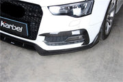 KARBEL CARBON DRY CARBON FIBER FRONT LIP FOR AUDI A5 S LINE & S5 2012-2016 B8.5