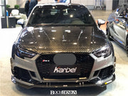 KARBEL CARBON DRY CARBON FIBER DOUBLE-SIDED HOOD BONNET VER.2 FOR AUDI A3 & A3 S LINE & S3 & RS3 2014-2020
