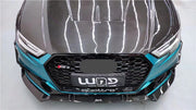 KARBEL CARBON DRY CARBON FIBER DOUBLE-SIDED HOOD BONNET VER.2 FOR AUDI A3 & A3 S LINE & S3 & RS3 2014-2020