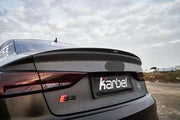 KARBEL CARBON DRY CARBON FIBER DUCKTAIL REAR TRUNK LID FOR AUDI A3 & A3 S LINE & S3 & RS3 2014-2020 SEDAN