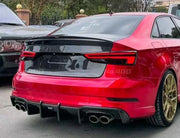 KARBEL CARBON DRY CARBON FIBER DUCKTAIL REAR TRUNK LID FOR AUDI A3 & A3 S LINE & S3 & RS3 2014-2020 SEDAN