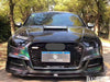 KARBEL CARBON DRY CARBON FIBER FRONT BUMPER UPPER VALENCES FOR AUDI A3 S LINE & S3 2017-2020 SEDAN