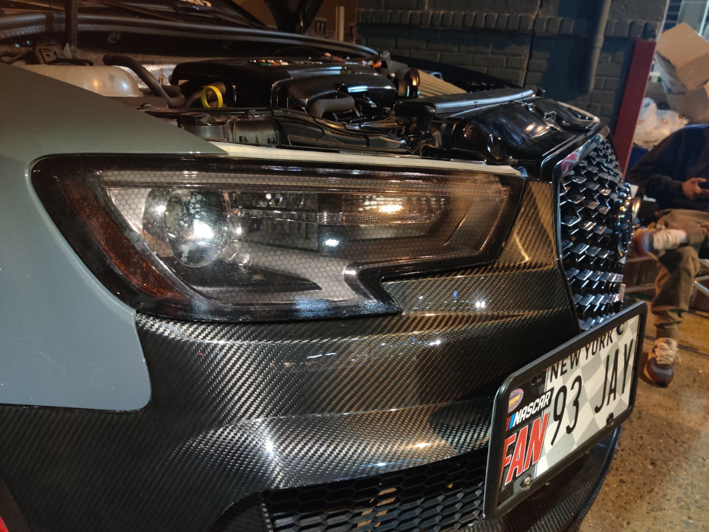 KARBEL CARBON DRY CARBON FIBER RS3 STYLE FRONT BUMPER FOR AUDI A3 & A3 S LINE & S3 2017-2020