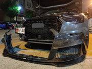 KARBEL CARBON DRY CARBON FIBER RS3 STYLE FRONT BUMPER FOR AUDI A3 & A3 S LINE & S3 2017-2020