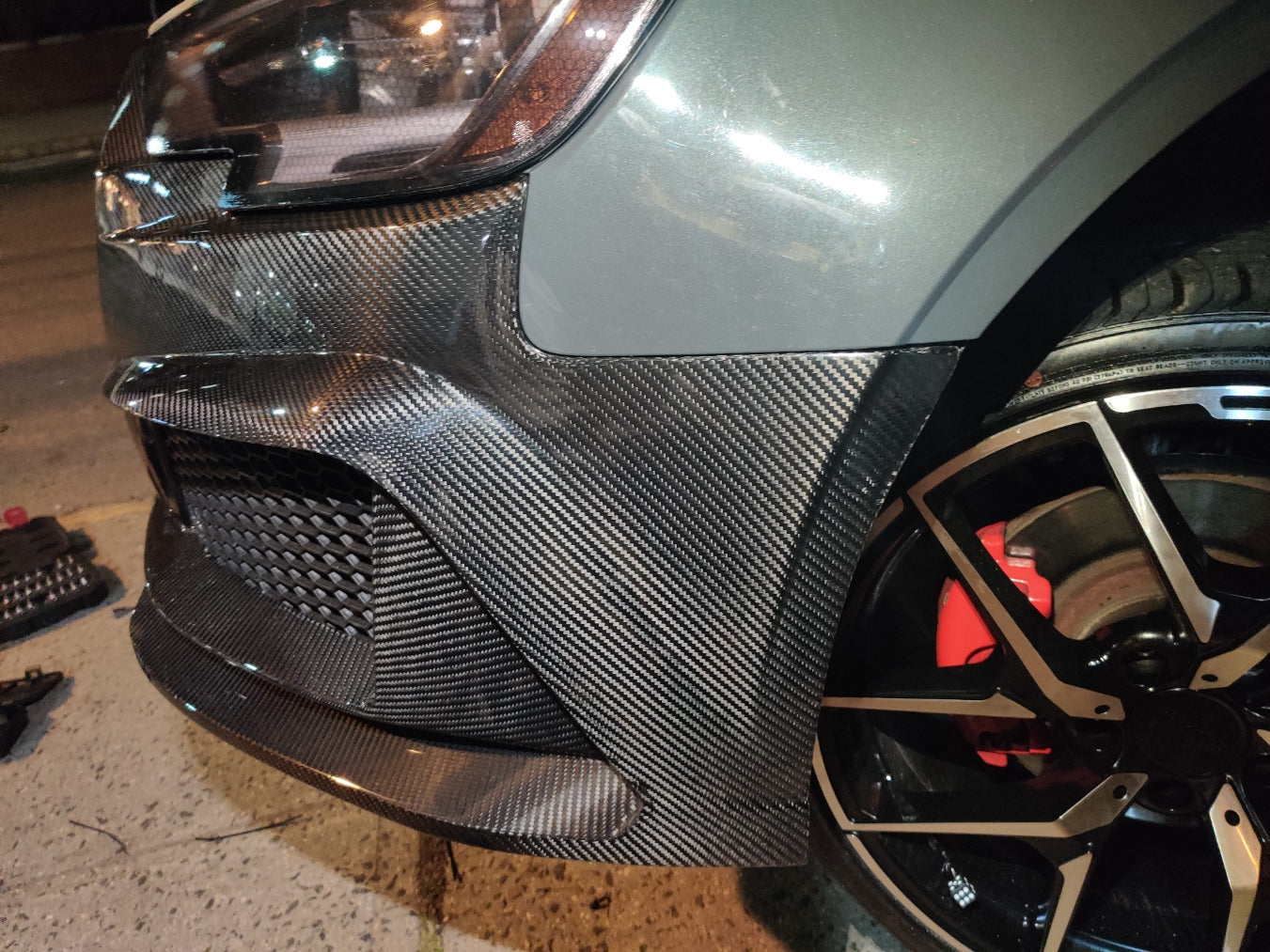 KARBEL CARBON DRY CARBON FIBER RS3 STYLE FRONT BUMPER FOR AUDI A3 & A3 S LINE & S3 2017-2020