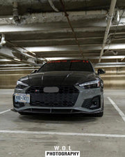 KARBEL CARBON DRY CARBON FIBER FRONT LIP VER.2 FOR AUDI S5 & A5 S LINE 2020-ON B9.5