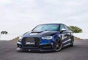 KARBEL CARBON DRY CARBON FIBER FRONT LIP VER.1 FOR AUDI A3 S LINE & S3 2017-2020 SEDAN