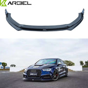 KARBEL CARBON DRY CARBON FIBER FRONT LIP VER.1 FOR AUDI A3 S LINE & S3 2017-2020 SEDAN