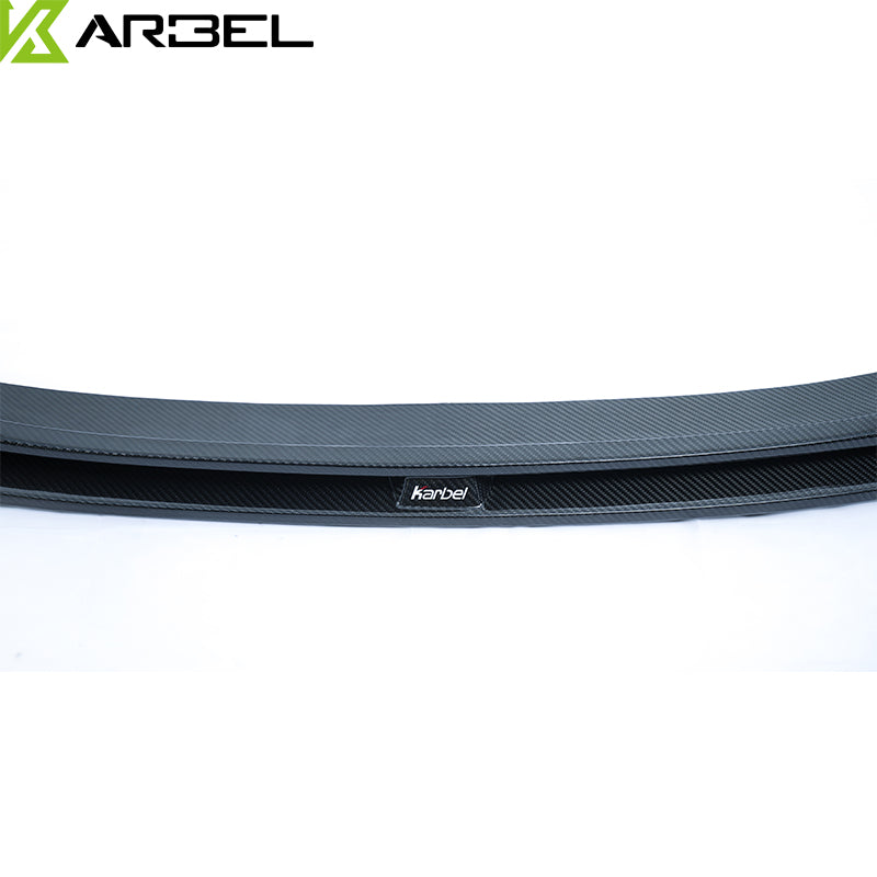 KARBEL CARBON DRY CARBON FIBER FRONT LIP VER.1 FOR AUDI A3 S LINE & S3 2017-2020 SEDAN
