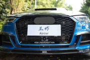 KARBEL CARBON DRY CARBON FIBER FRONT LIP VER.1 FOR AUDI A3 S LINE & S3 2017-2020 SEDAN