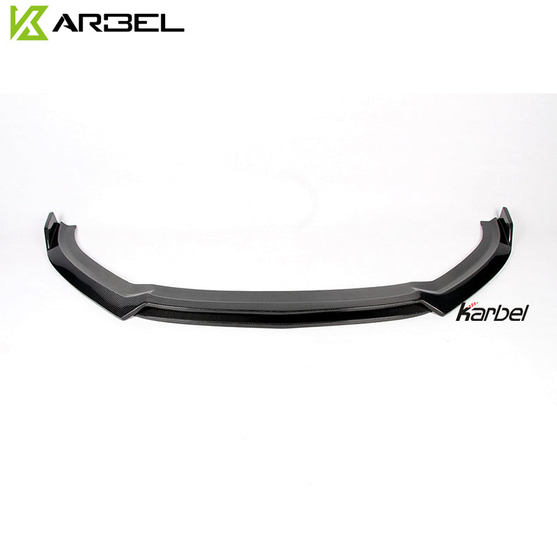 KARBEL CARBON DRY CARBON FIBER FRONT LIP VER.2 FOR AUDI A3 S LINE & S3 2017-2020 SEDAN