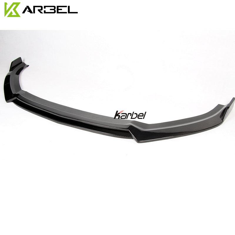 KARBEL CARBON DRY CARBON FIBER FRONT LIP VER.2 FOR AUDI A3 S LINE & S3 2017-2020 SEDAN