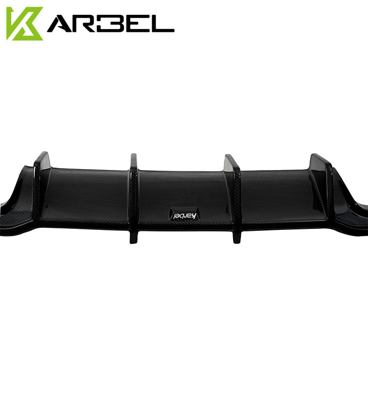 KARBEL DRY CARBON FIBER REAR DIFFUSER FOR AUDI A3 S LINE & S3 2017-2020 SEDAN