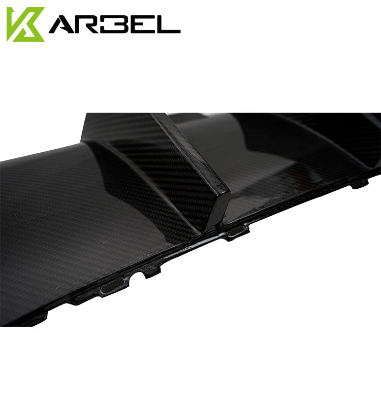 KARBEL DRY CARBON FIBER REAR DIFFUSER FOR AUDI A3 S LINE & S3 2017-2020 SEDAN