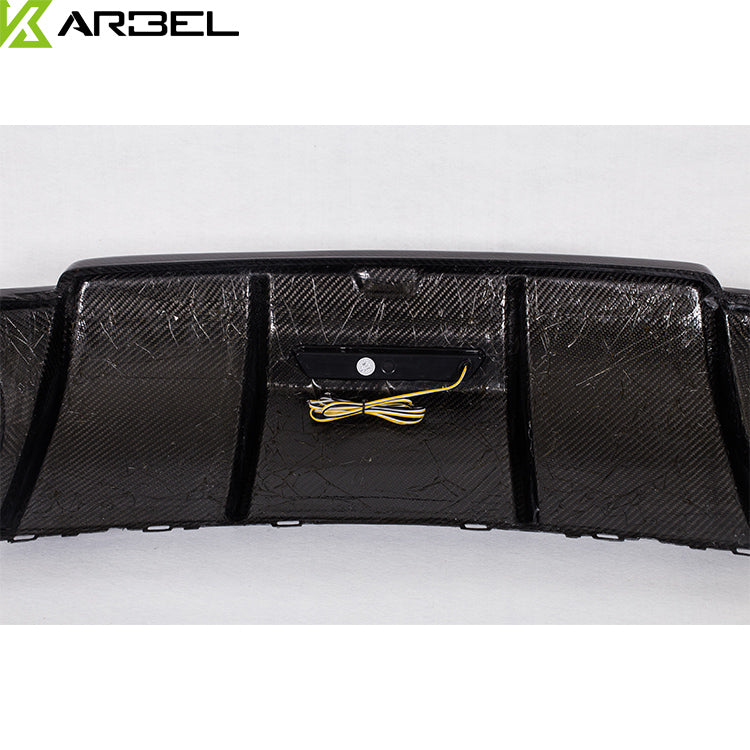 KARBEL DRY CARBON FIBER REAR DIFFUSER FOR AUDI A3 S LINE & S3 2017-2020 SEDAN