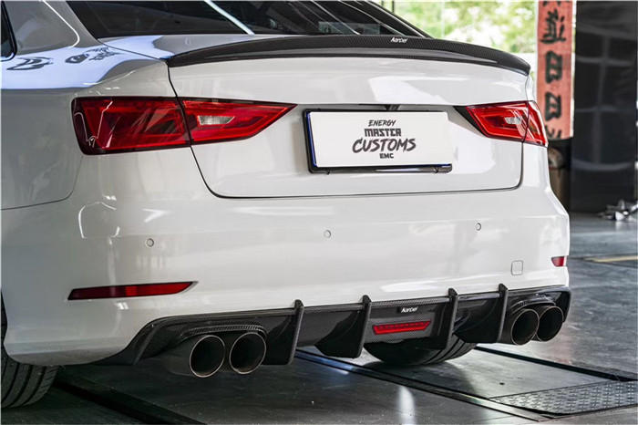 KARBEL DRY CARBON FIBER REAR DIFFUSER FOR AUDI A3 & A3 S LINE & S3 2014-2016 SEDAN