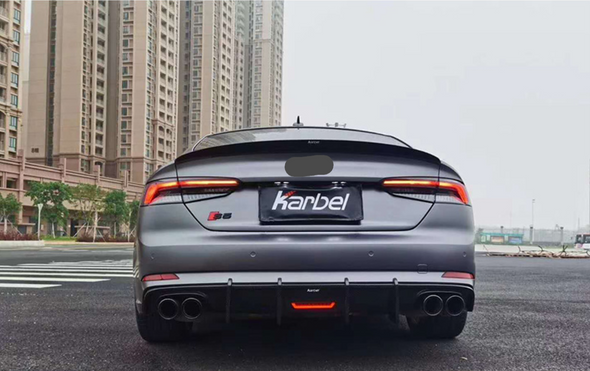 KARBEL DRY CARBON FIBER REAR SPOILER VER.1 FOR AUDI AUDI RS5 & S5 A5 S-LINE & A5 B9 B9.5 2017-ON 4 DOOR SEDAN