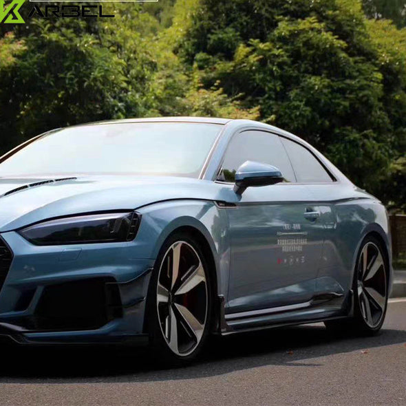 KARBEL PRE-PREG CARBON FIBER SIDE SKIRTS FOR AUDI RS5 B9 2017 - 2019 2 DOOR COUPE