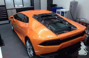 MANSORY CARBON REAR TRUNK ENGINE HOOD BONNET COVER for LAMBORGHINI HURACAN LP610 LP 580 2014-2020  Set include:  Carbon rear engine cover frame Tempered glass panels 3 pcs Production time: 15 days  Material: Real CARBON FIBER with GLASS  IMPORTANT: When purchase, please inform us if you want a gloss or matte carbon finish  NOTE: Professional installation is required. NOT COMPATIBLE with SPYDER