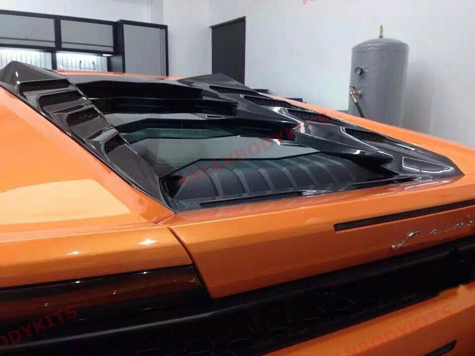 MANSORY CARBON REAR TRUNK ENGINE HOOD BONNET COVER for LAMBORGHINI HURACAN LP610 LP 580 2014-2020  Set include:  Carbon rear engine cover frame Tempered glass panels 3 pcs Production time: 15 days  Material: Real CARBON FIBER with GLASS  IMPORTANT: When purchase, please inform us if you want a gloss or matte carbon finish  NOTE: Professional installation is required. NOT COMPATIBLE with SPYDER
