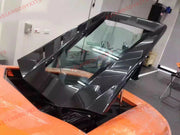 MANSORY CARBON REAR TRUNK ENGINE HOOD BONNET COVER for LAMBORGHINI HURACAN LP610 LP 580 2014-2020  Set include:  Carbon rear engine cover frame Tempered glass panels 3 pcs Production time: 15 days  Material: Real CARBON FIBER with GLASS  IMPORTANT: When purchase, please inform us if you want a gloss or matte carbon finish  NOTE: Professional installation is required. NOT COMPATIBLE with SPYDER