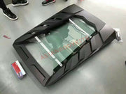 MANSORY CARBON REAR TRUNK ENGINE HOOD BONNET COVER for LAMBORGHINI HURACAN LP610 LP 580 2014-2020  Set include:  Carbon rear engine cover frame Tempered glass panels 3 pcs Production time: 15 days  Material: Real CARBON FIBER with GLASS  IMPORTANT: When purchase, please inform us if you want a gloss or matte carbon finish  NOTE: Professional installation is required. NOT COMPATIBLE with SPYDER