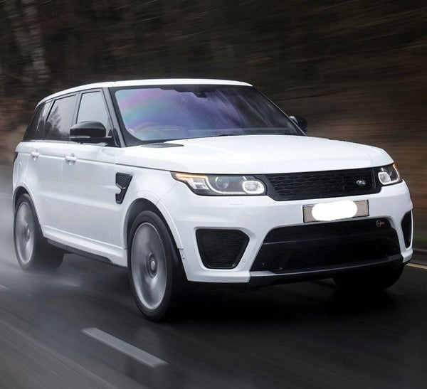 BODY KIT for LAND ROVER RANGE ROVER SPORT SVR MODEL 2018+ Set includes:  Rear Bumper Front Bumper Exhaust Tips Rear Diffuser Central Grille Front Fenders Side Vents Fender Flares Side Skirts