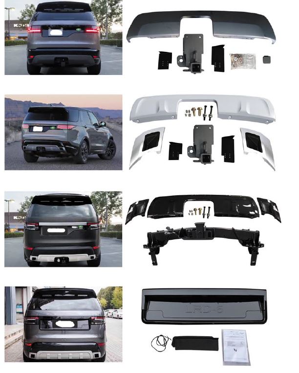 REAR BUMPER KIT for LAND ROVER DISCOVERY 5 L462 2017 - 2020
Set includes:
Rear Bumper Assembly
Material: Plastic
Note: Professional installation is required
Please let us know which shipping option you prefer.
* Each part can be sent separately. If you need, please contact us.
Payment ►
Visa
Mastercard
PayPal with a credit card (add 4.4% at checkout)
Payoneer
Cryptocurrency
Shipment ►
By express DHL/UPS/TNT/FedEx
To the local international airport
Special line by air
Special line by the sea
To