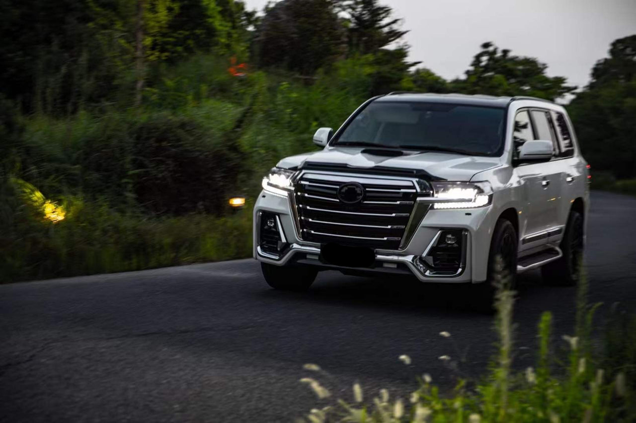 BODY KIT FOR TOYOTA LAND CRUISER LC 200 2016-2020 70th Anniversary navigator edition

Set includes:

Front bumper
Rear bumper
Front fenders
Fender flares
Rear Diffuser

Material: PP+ABS

Note: Each part of this kit can be sent separately. Please contact us if you need a specific part.