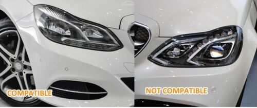 Headlights LED upgrade for Mercedes Benz W212 E-class with oem halogen version