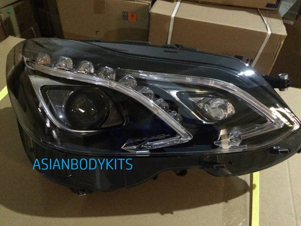 Headlights LED upgrade for Mercedes Benz W212 E-class with oem halogen version