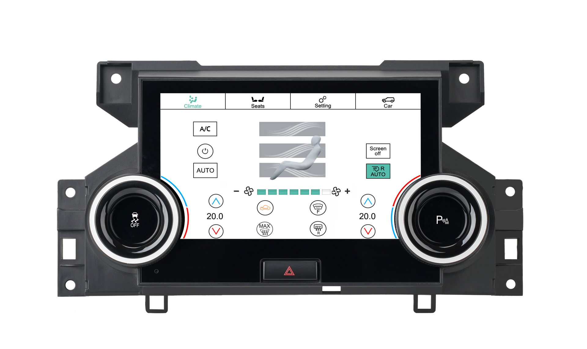 Land-Rover-Discovery-4-2010-2016-AC-Air-Conditioning-Control-System screen android carplay