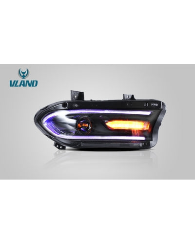 RGB Led Headlights Fit For Dodge Charger 2015 - 2020