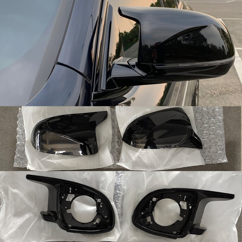 MIRROR COVERS FOR BWM X5 G05 X6 G06 X7 G07 2018+ Gloss Black | M STYLE