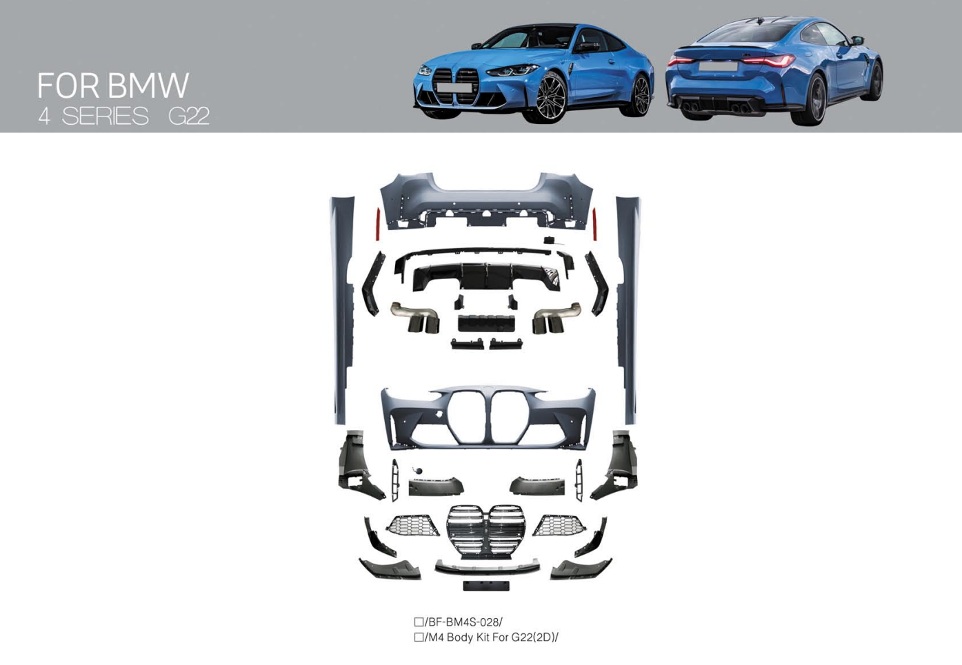 CONVERSION M4 BODY KIT FOR BMW 4-SERIES G22