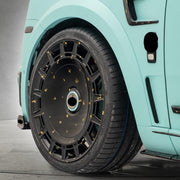 MANSORY LINEA D’ORO “One of One” based on Rolls Royce Cullinan design Wheels rims FD.15  with ROTATING CAP Monoblock, Wheels fitment Specs: 24 x 10 ET 20 PCD: 5 x 130 Also available in 17 , 18 , 19 , 20 , 21 , 22 , 23 , 24 inch 6061-T6 aluminum  Monoblock, 2-piece, 