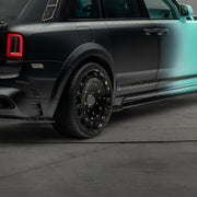 MANSORY LINEA D’ORO “One of One” based on Rolls Royce Cullinan design Wheels rims FD.15  with ROTATING CAP Monoblock, Wheels fitment Specs: 24 x 10 ET 20 PCD: 5 x 130 Also available in 17 , 18 , 19 , 20 , 21 , 22 , 23 , 24 inch 6061-T6 aluminum  Monoblock, 2-piece, 