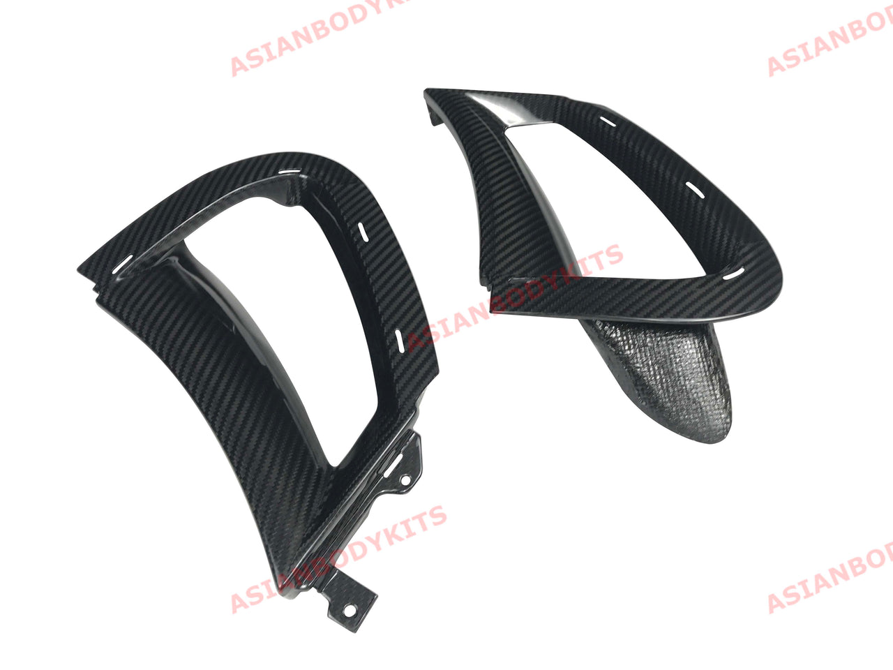 MCLAREN 720S DRY CARBON FIBER FRONT BUMPER SIDE VENTS for 2017+