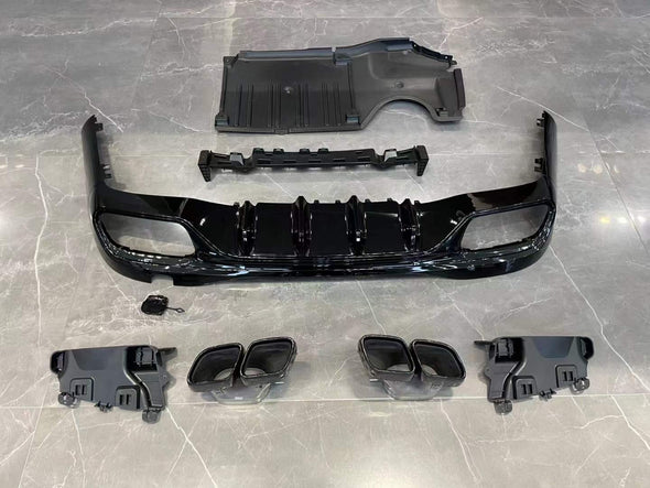 C63 AMG Rear Diffuser and AMG Grille for Mercedes Benz W206 2021+