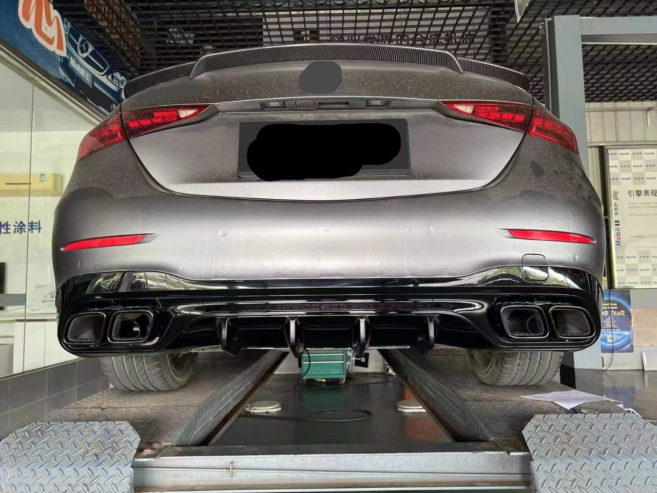 C63 AMG Rear Diffuser and AMG Grille for Mercedes Benz W206 2021+