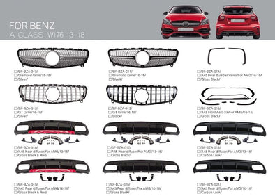 BODY KIT parts for Mercedes-Benz A-Class W176 2013 - 2018