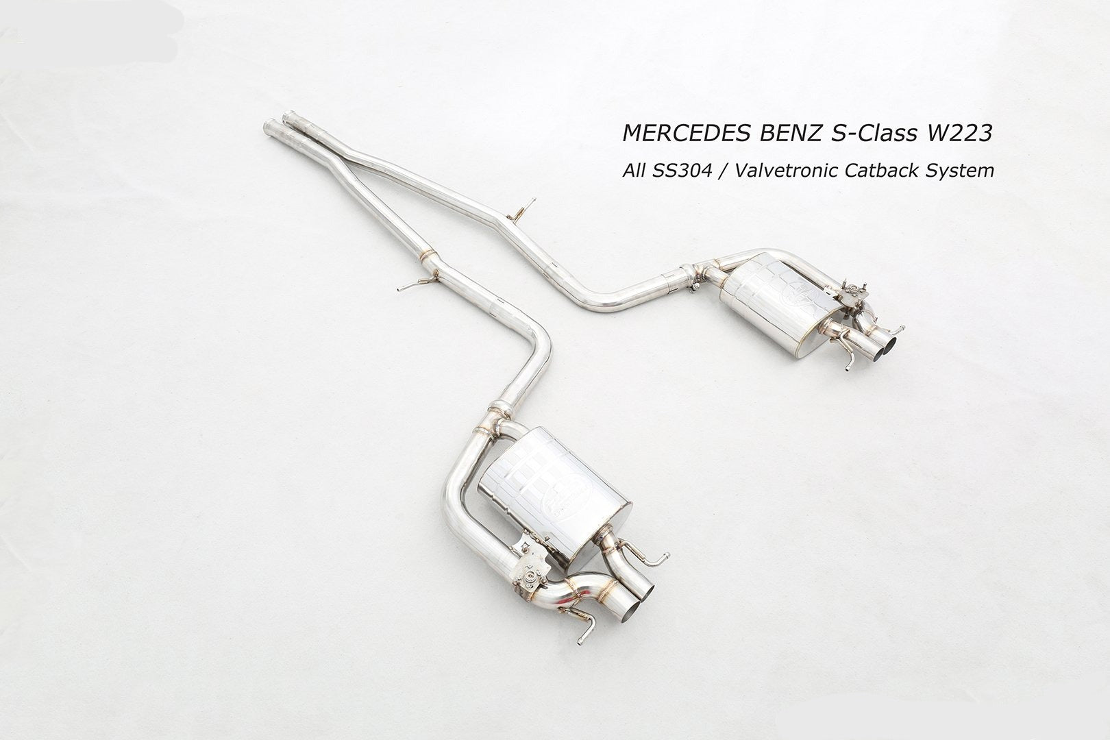 MERCEDES-BENZ-W223-S-CLASS-S400-S450-S500-EXHAUST-CATBACK-SYSTEM-STAINLESS-STEEL-NEW-2021