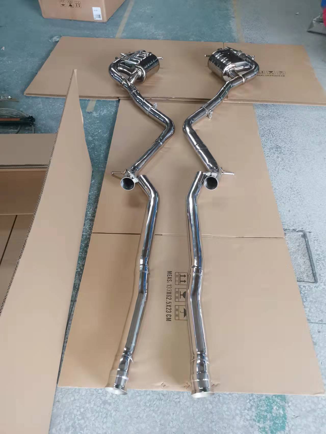 MERCEDES-BENZ-W223-S-CLASS-S400-S450-S500-EXHAUST-CATBACK-SYSTEM-STAINLESS-STEEL-NEW-2021