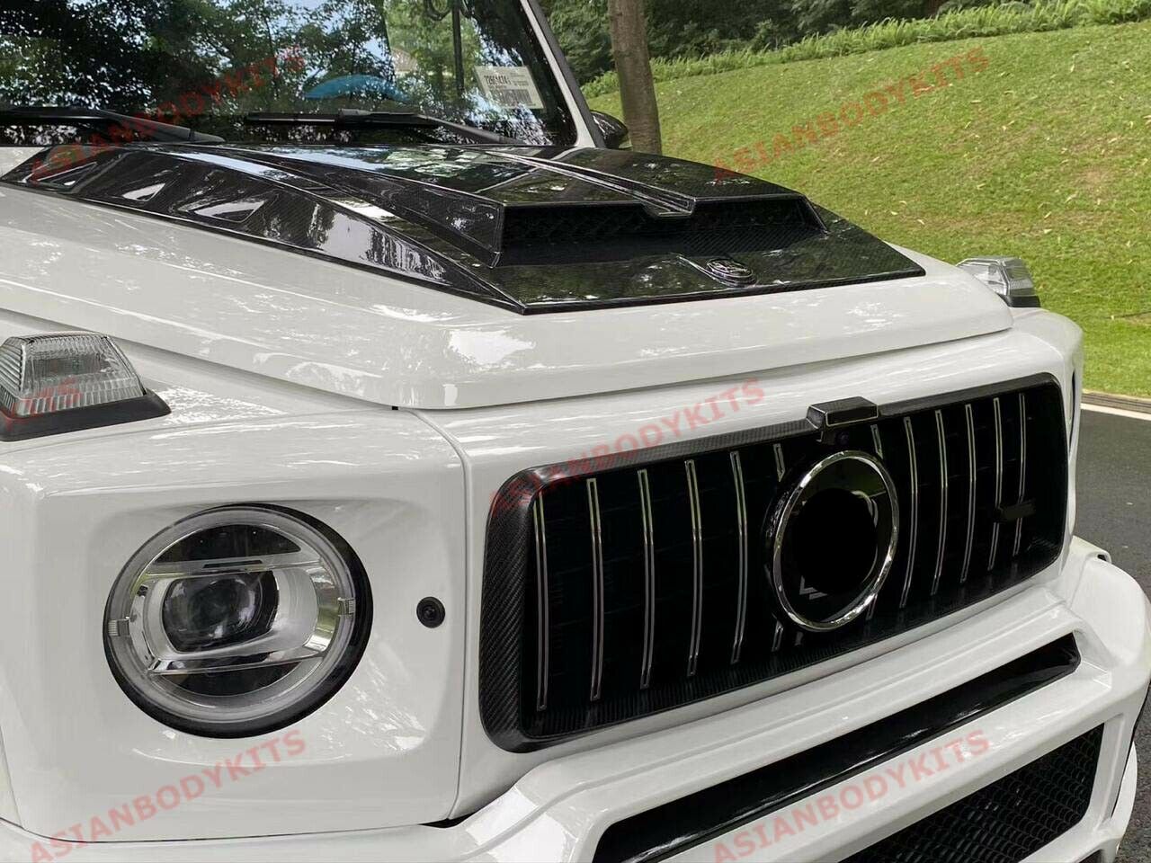 G63 GT Style Grille For G-Wagon – Black-Chrome, Chrome Star Emblem, G55 G550